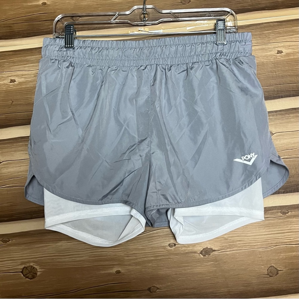 Chosse 5 Ítems For $30 Pony women athletic gray/white‎ shorts size large